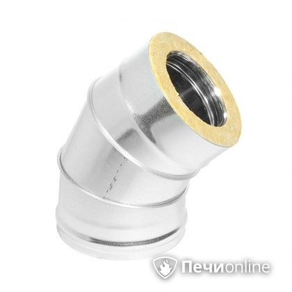 Колено 135° (45°) Теплов и Сухов Отвод Термо 45* ОТ-Р 430-0.5/оцинковка D200/260 в Шымкенте