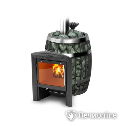 Дровяная банная печь TMF Саяны II Carbon Витра ЗК в Шымкенте