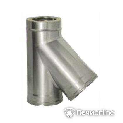 Дымоход Дымок Тройник 45° с изоляцией 0.5 мм. ТRFR45 200/280 в Шымкенте