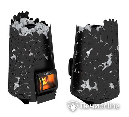 Дровяная печь-каменка GrillD Dubravo 180 short black в Шымкенте