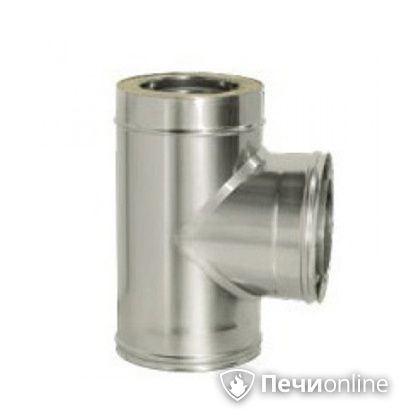 Дымоход Дымок Тройник 90° с изоляцией 0.5 мм. ТRFR90 150/230 в Шымкенте