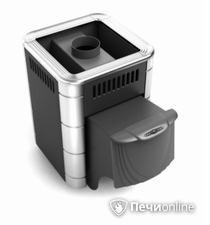 Дровяная банная печь TMF Оса Inox антрацит нержавеющие вставки в Шымкенте