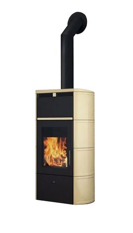 Печь-камин Edilkamin Flamma 24 kw V.A. Pergamena с Т/О в Шымкенте
