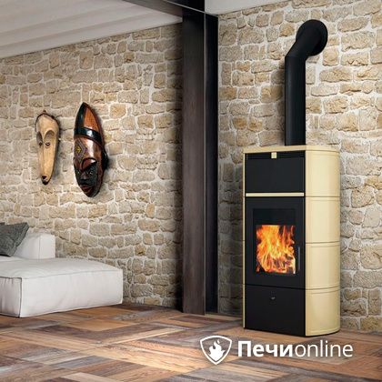 Печь-камин Edilkamin Flamma 24 kw V.C. Pergamena с Т/О в Шымкенте