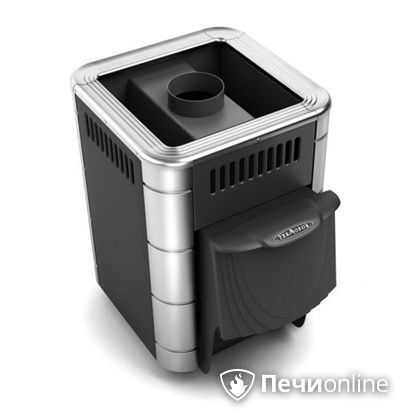 Дровяная банная печь TMF Оса Inox дверь антрацит короткий канал антрацит в Шымкенте