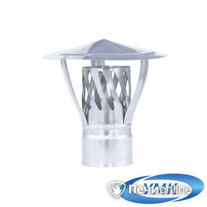 Дымоход УМК Зонт с искрогасителем D130 0.5 мм. нержавейка в Шымкенте