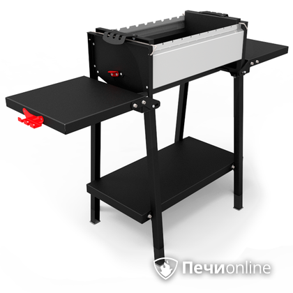 Мангал Grillver Крафтикс Сильвер на подставке в Шымкенте