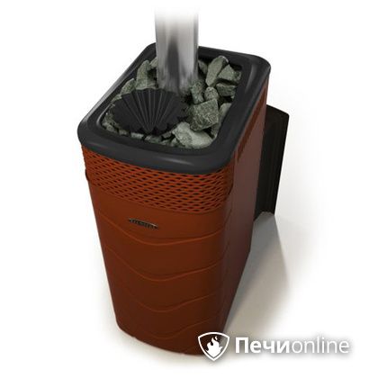 Дровяная банная печь TMF Гейзер XXL 2017 Inox Витра закрытая каменка терракота в Шымкенте